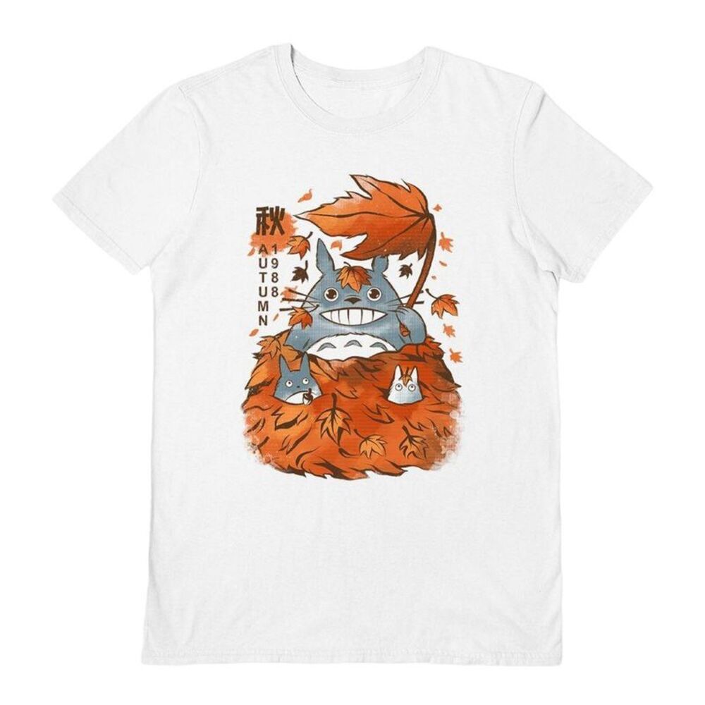 Ilustrata Unisex Adult My Neighbour Autumn T-Shirt / White